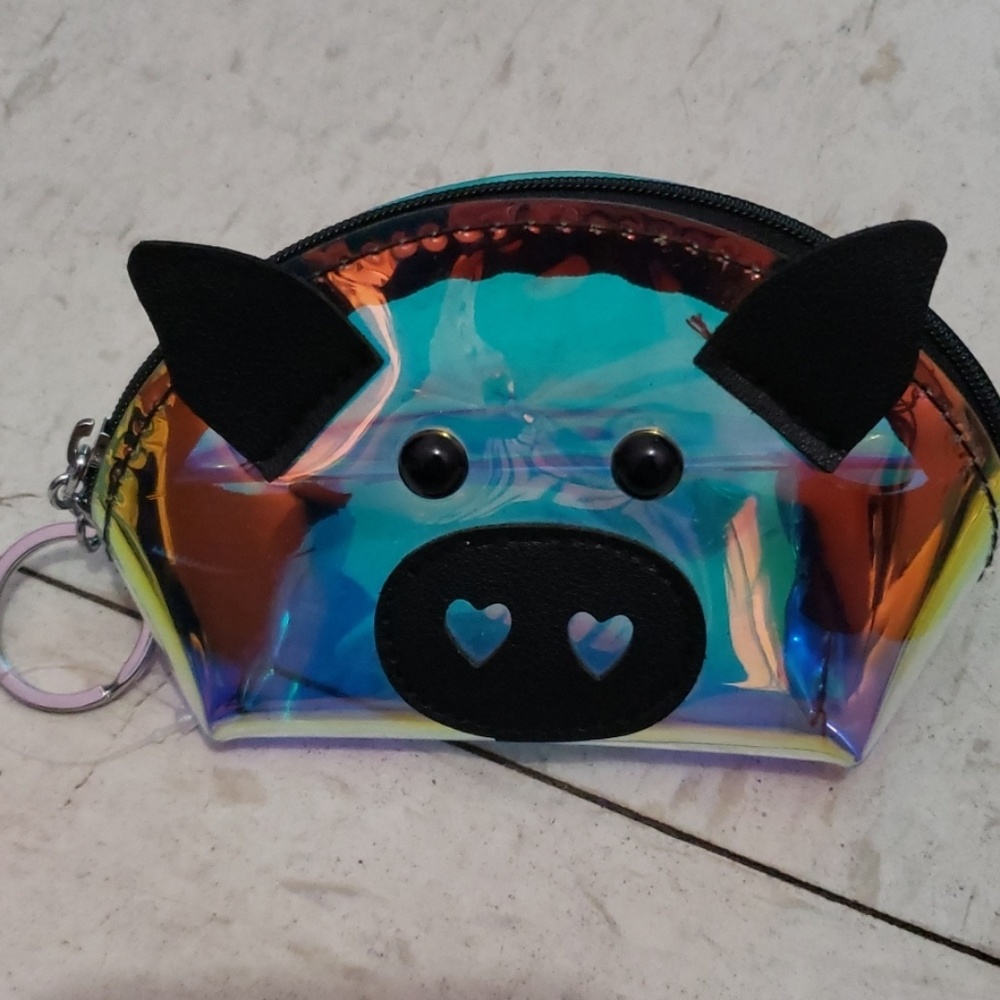 ♡♡NEW♡♡ Metallic Pig Coin Pouch